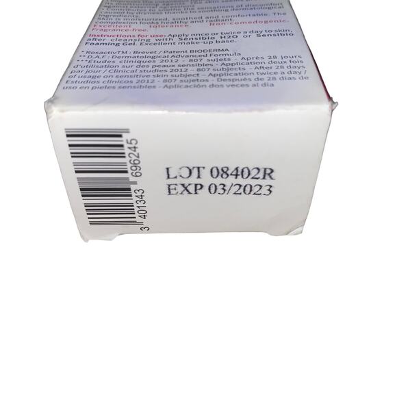 Bioderma Sensibio AR Cream~ Facial Redness Relief, Soothing 1.3 oz exp 03/23 NEW - Picture 5 of 5